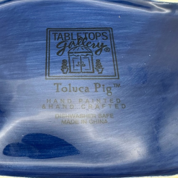 Tabletops Gallery “Toluca Pig” Ceramic Dish/Platter - Picture 6 of 8